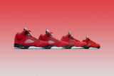 Air Jordan 5 Retro (TD) "Raging Bull" - Varsity Red/Black